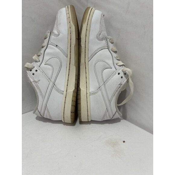 Nike Dunk Low GS Rainbow boys size 12.5c low top sneakers bow Laces White Cream - Picture 4 of 6